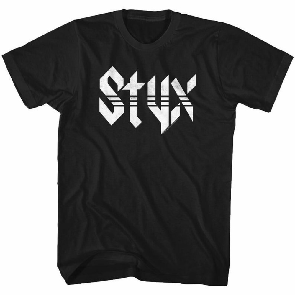 Styx White Logo Black T-Shirt